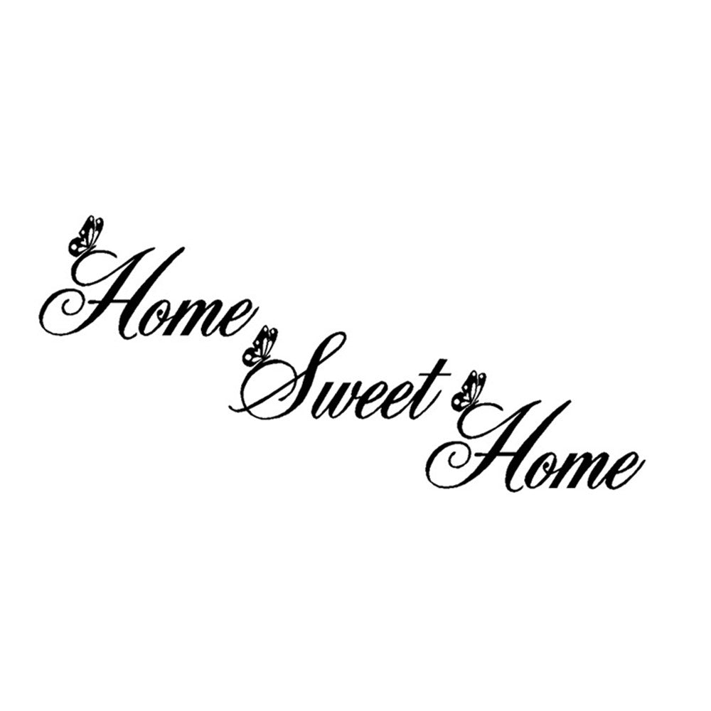 Home sweet home living room bedroom carved wall sticker