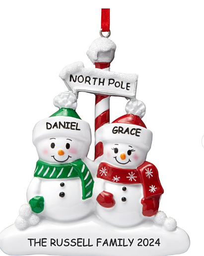 North Pole Family Ornament