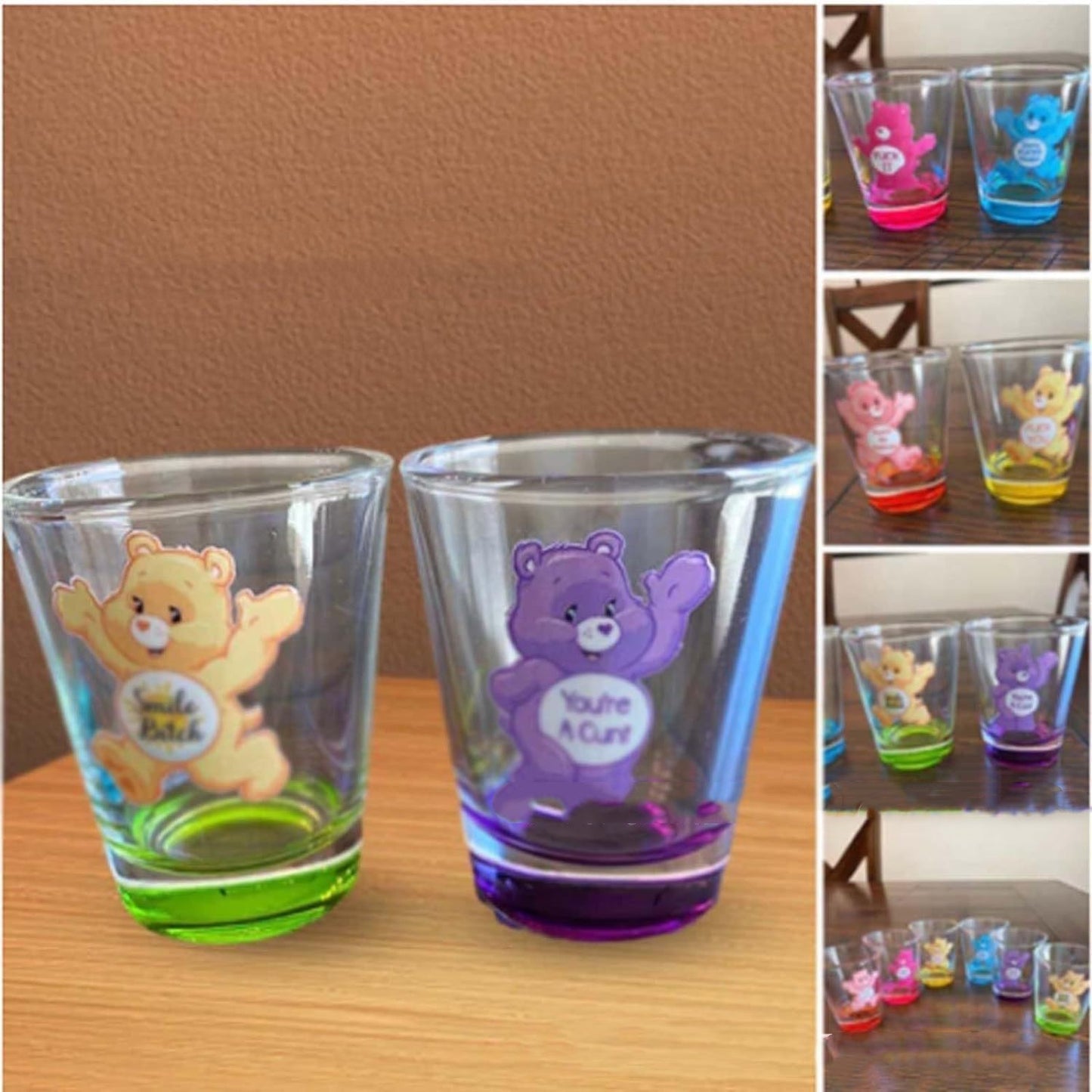 Sweet Bears Shot Glasses Shooter Glass Wine Set Glass Cup Set